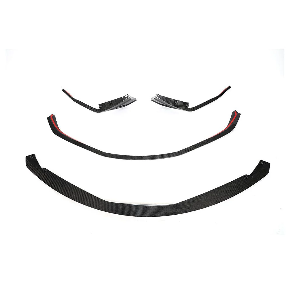 Toyota Supra A90 Carbon Fiber Front Bumper Lip - Image 5