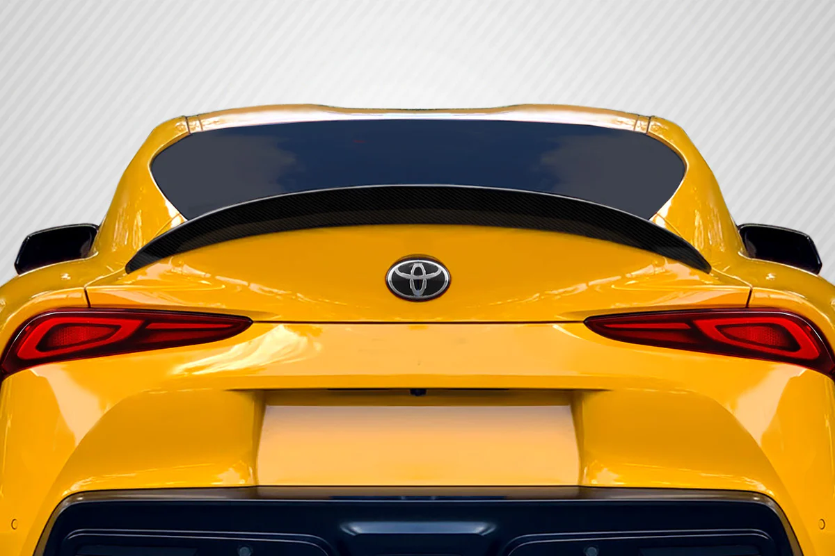Toyota Supra A90 Carbon Fiber Rabbit Rear Wing Spoiler - Image 4